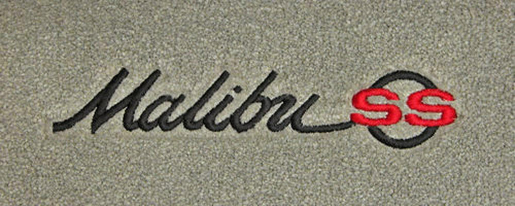 Lloyd Velourtex Front & Rear Mats for '68-69 Chevy Malibu W/Black/Red Malibu SS