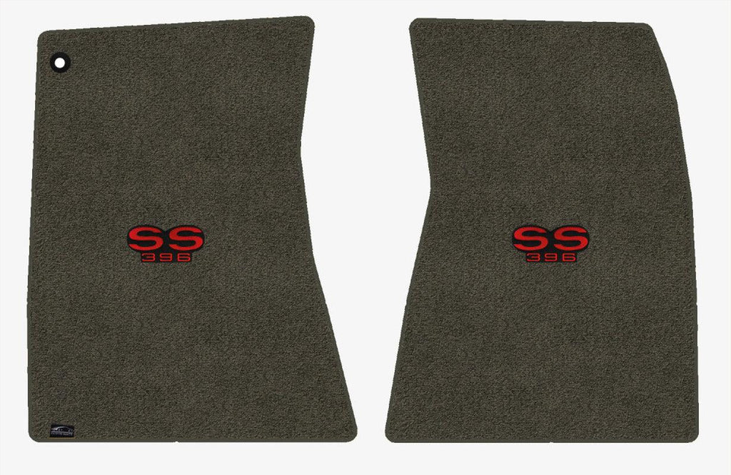 Lloyd Ultimat Front Carpet Mats for '68-69 Chevy Malibu W/Red on Black SS 396