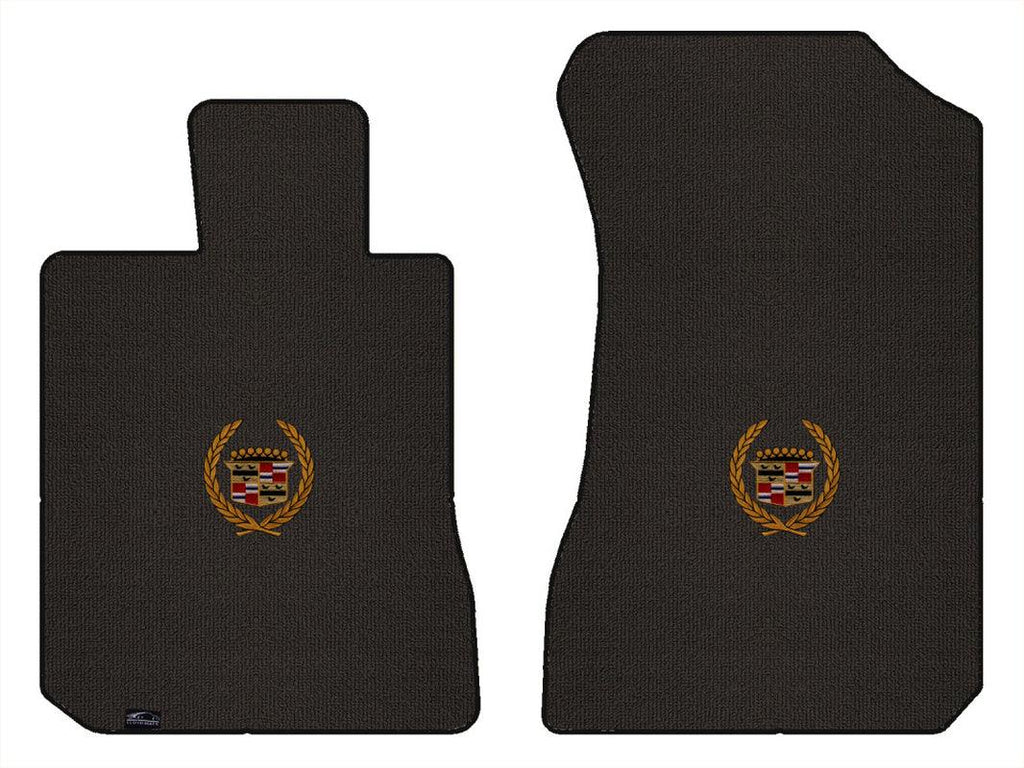 Lloyd Berber Front Carpet Mats for '65-66 Cadillac Calais W/Gold Cadillac Crest