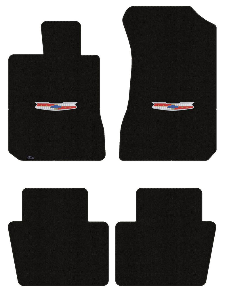 Lloyd Classic Loop Front & Rear Mats for '58 Chevy Bel Air W/Chevy Vintage Crest