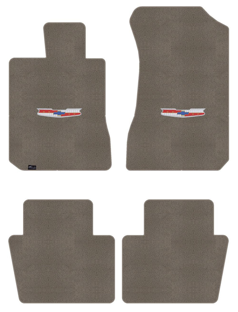 Lloyd Classic Loop Front & Rear Mats for '58 Chevy Bel Air W/Chevy Vintage Crest