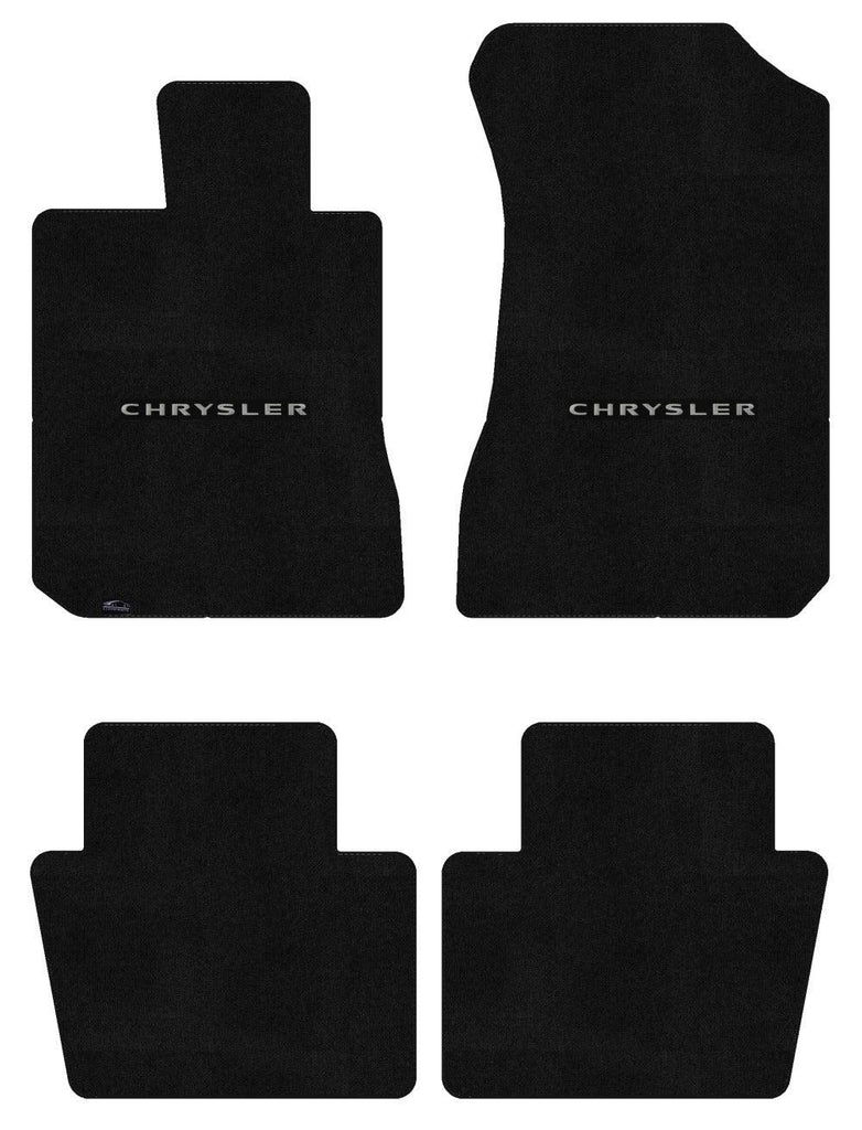 Lloyd Ultimat Front & Rear Mats for '69-73 Newport W/Silver on Black Chrysler