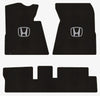 Lloyd Berber Front & Rear Mats for '12-13 Honda Civic W/Silver on Black Honda H