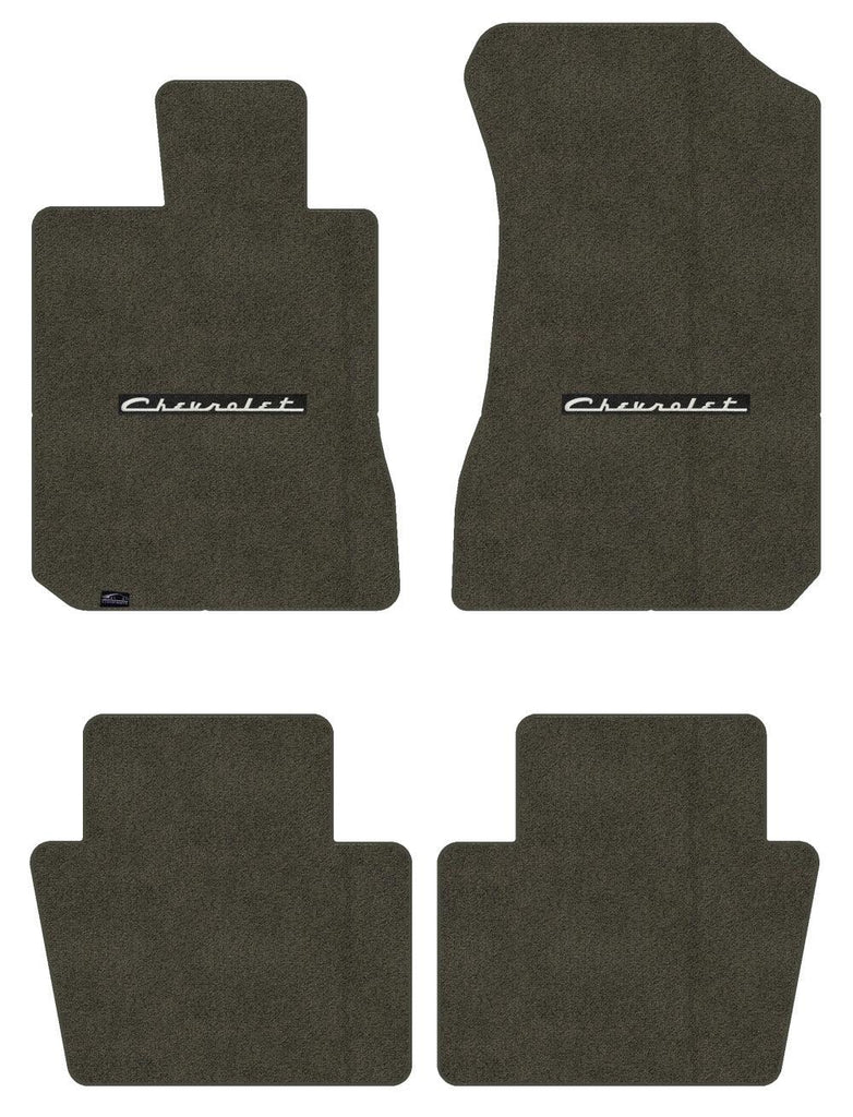 Lloyd Ultimat Front & Rear Mats for '72-76 Chevy Bel Air W/Silver on Black Chevy