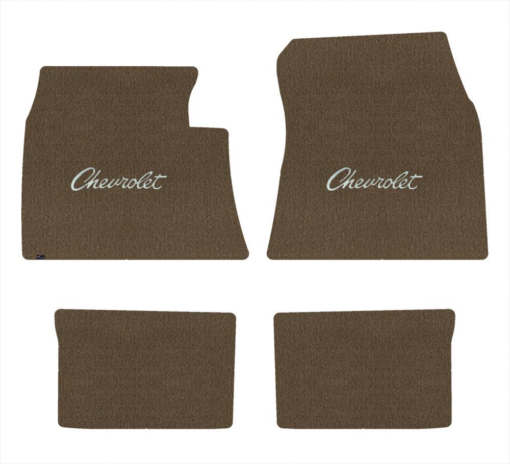 Lloyd Velourtex Front & Rear Mats for '59-60 Bel Air W/Silver Chevy Letters