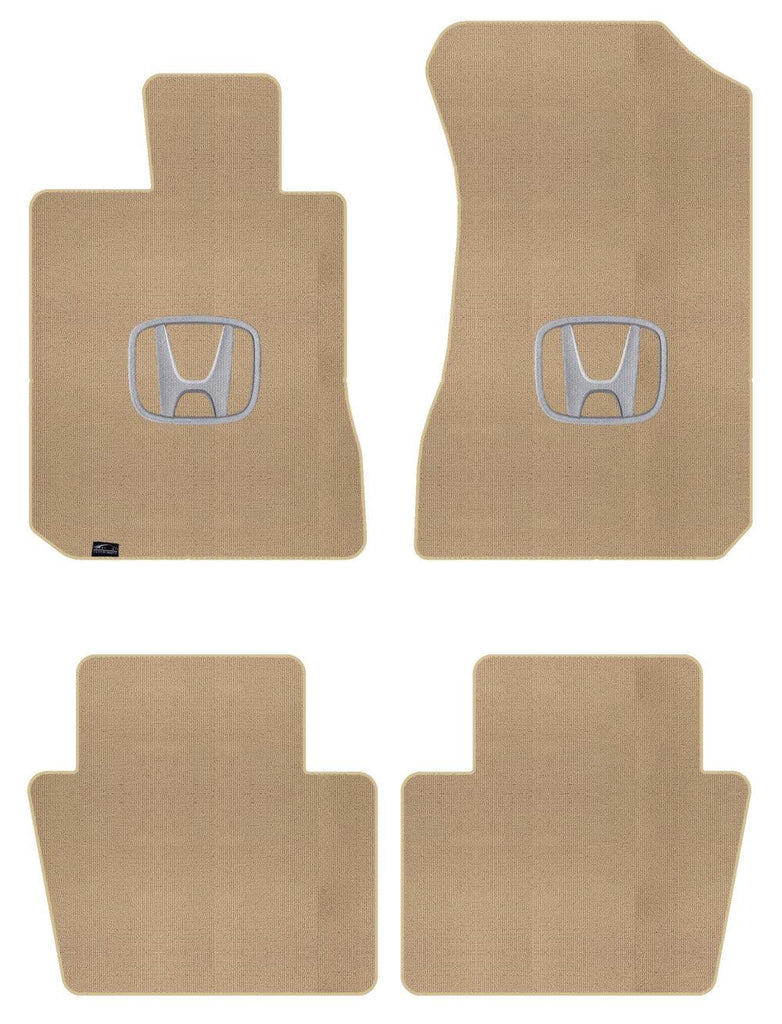 Lloyd Berber Front & Rear Mats for '86-87 Honda Accord W/Silver on Black Honda H