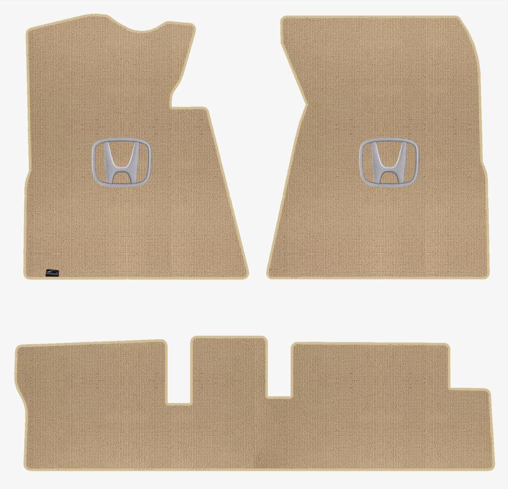 Lloyd Berber Front & Rear Mats for '12-13 Honda Civic W/Silver on Black Honda H