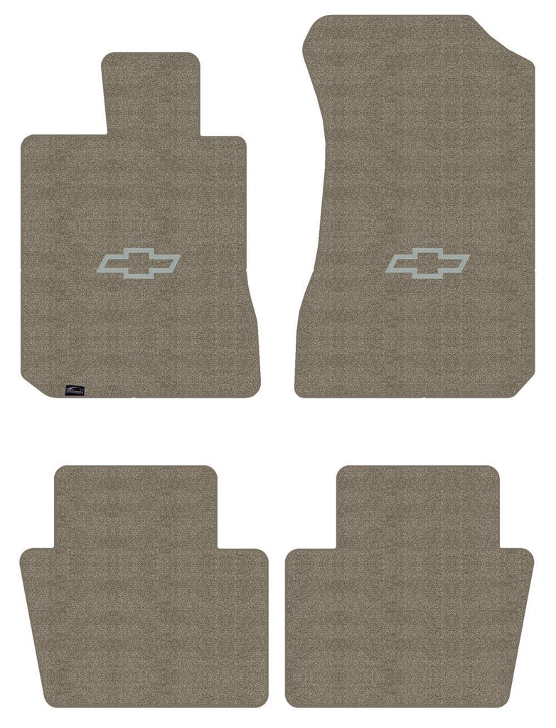 Lloyd Luxe Front & Rear Mats for '96-98 Tracker W/Silver Outline Chevy Bowtie