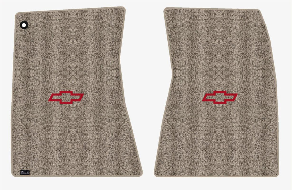 Lloyd Berber Front Mats for '68-69 Chevy Malibu W/Red Chevy Outline Bowtie
