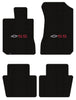 Lloyd Loop Front & Rear Mats for '73-77 Malibu W/White/Red SS with Bowtie