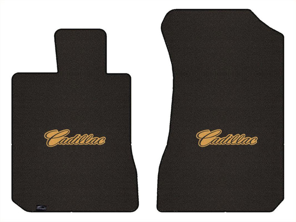 Lloyd Berber Front Mats for '71-73 Calais W/Black on Gold Cadillac Script