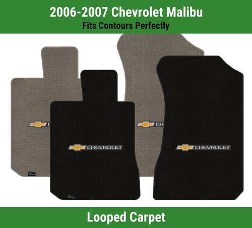 Lloyd Classic Loop Front Mats for '06-07 Chevy Malibu W/Chevy Bowtie & Word