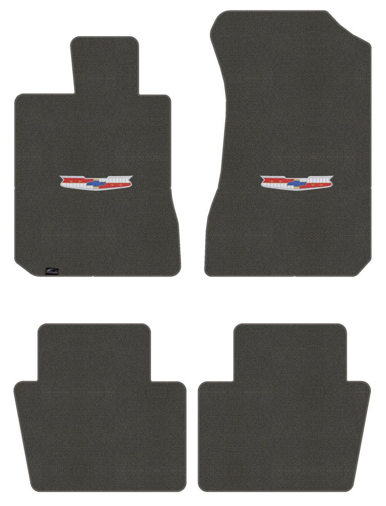Lloyd Classic Loop Front & Rear Mats for '58 Chevy Bel Air W/Chevy Vintage Crest