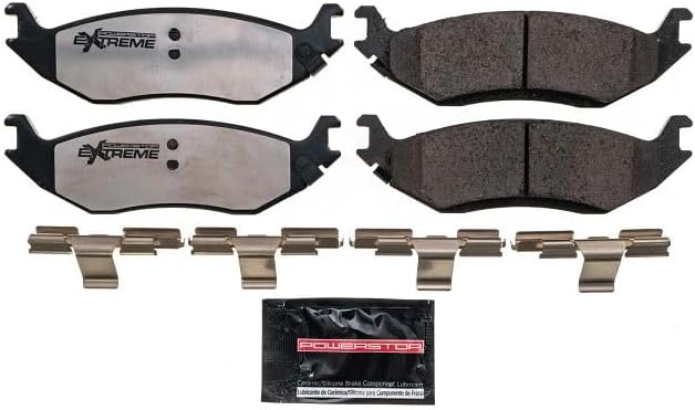 Power Stop Z36-898 Rear Z36 Truck & Tow Carbon-Fiber Ceramic Brake Pads For 2007-2009 Chrysler Aspen | 2003 2009 Dodge Durango | 2002-2010 Dodge Ram 1500 Regular & Quad Cab | 2011-2022 Ram 1500