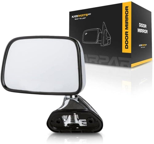 For Toyota Pickup 1989 90 91 92 93 94 1995 Door Mirror Driver Side | Manual | Chrome | Replacement For 87940-89141 | TO1320122