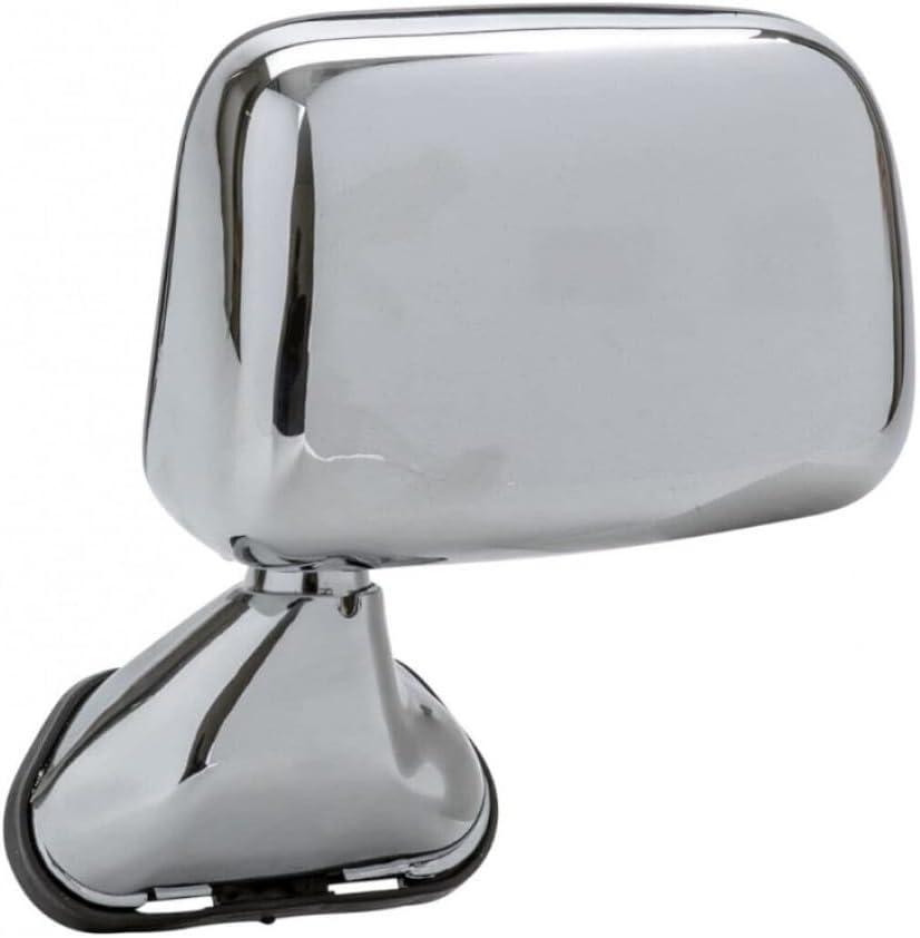 For Toyota Pickup 1989 90 91 92 93 94 1995 Door Mirror Driver Side | Manual | Chrome | Replacement For 87940-89141 | TO1320122