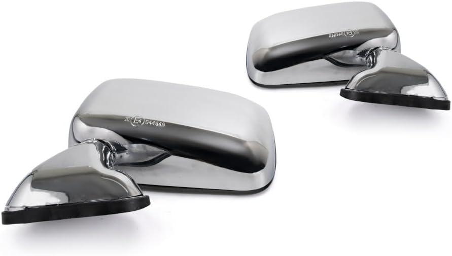 For Toyota Pickup 1989 90 91 92 93 94 1995 Door Mirror Driver Side | Manual | Chrome | Replacement For 87940-89141 | TO1320122