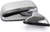 For Toyota Pickup 1989 90 91 92 93 94 1995 Door Mirror Driver Side | Manual | Chrome | Replacement For 87940-89141 | TO1320122