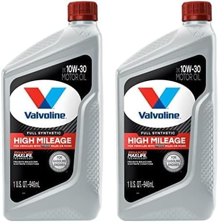 Valvoline High Mileage with MaxLife Technology SAE 5W-30 Synthetic Blend Motor Oil 5 QT