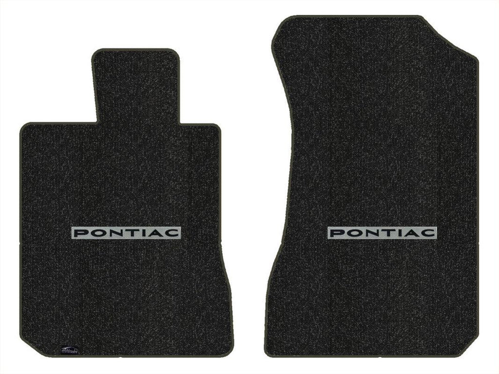 Lloyd Berber Front Carpet Mats for '09-10 Pontiac G6 W/Black on Silver Pontiac