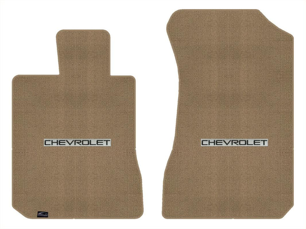 Lloyd Berber Front Carpet Mats for '69-71 Chevy Caprice W/Chevy Black on Silver