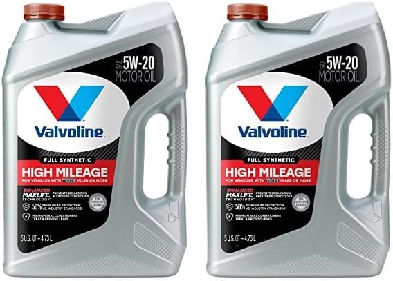 Valvoline High Mileage with MaxLife Technology SAE 5W-30 Synthetic Blend Motor Oil 5 QT