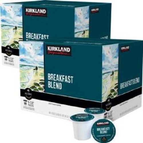 Kirkland Breakfast Blend Coffee Pods 25 Count for Keurig Brewer Caffeinated Coffee