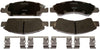 ACDelco Silver 14D1367CH Ceramic Front Disc Brake Pad Set with Hardware
