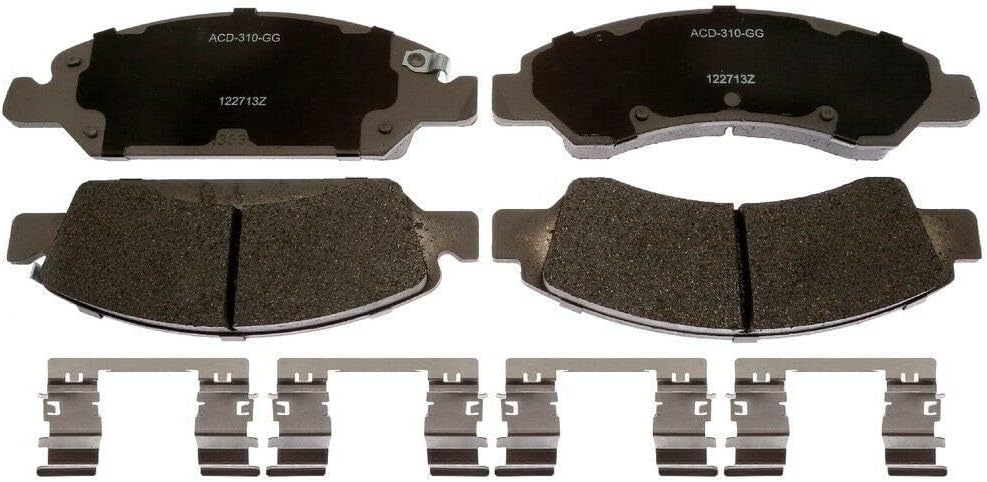 ACDelco Silver 14D1367CH Ceramic Front Disc Brake Pad Set with Hardware