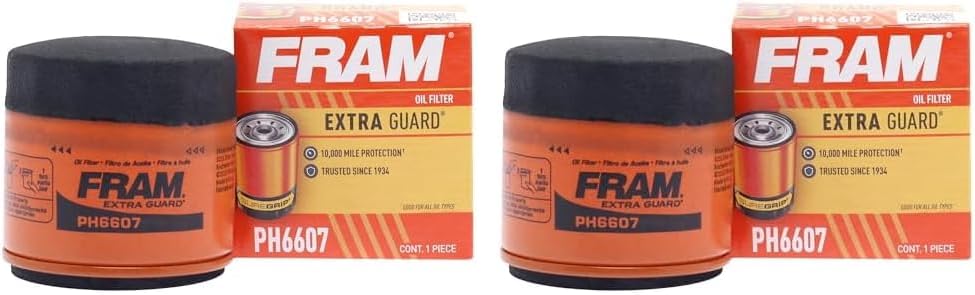 FRAM Ultra Synthetic Automotive Replacement Oil Filter, Designed for Synthetic Oil Changes Lasting up to 20k Miles, XG6607 with SureGrip (Pack of 1)