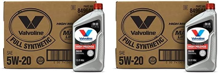 Valvoline High Mileage with MaxLife Technology SAE 5W-30 Synthetic Blend Motor Oil 5 QT