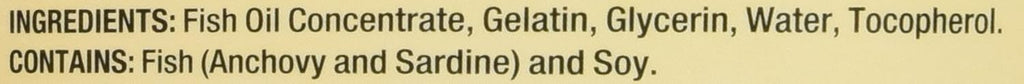 Kirkland Signature Natural Fish Oil Concentrate with Omega-3 Fatty Acids - 400 Softgels (Pack of 2)