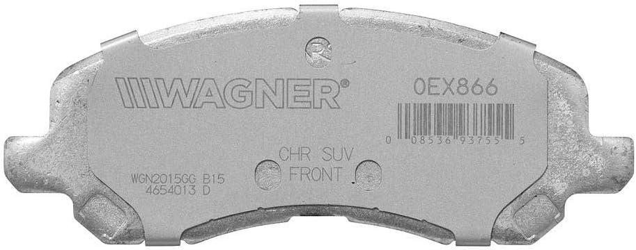 Wagner QuickStop ZD866 Front Disc Brake Pad Set Ceramic for Jeep Patriot