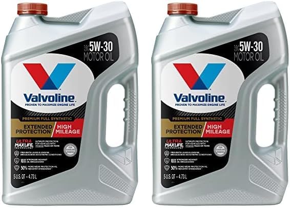 Valvoline High Mileage with MaxLife Technology SAE 5W-30 Synthetic Blend Motor Oil 5 QT