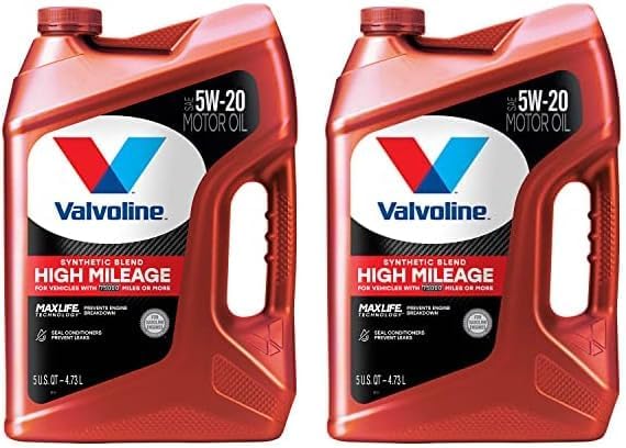 Valvoline High Mileage with MaxLife Technology SAE 5W-30 Synthetic Blend Motor Oil 5 QT