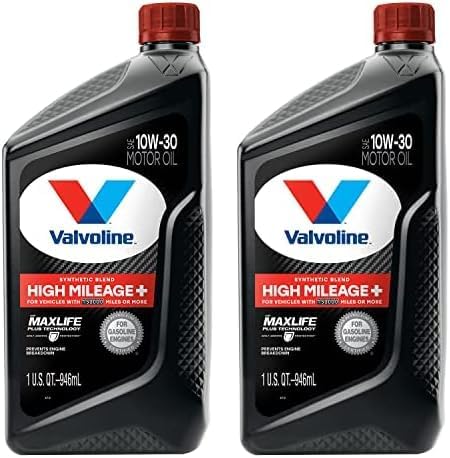 Valvoline High Mileage with MaxLife Technology SAE 5W-30 Synthetic Blend Motor Oil 5 QT