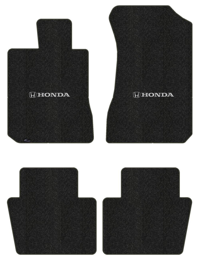 Lloyd Berber Front & Rear Mats for '84-85 Accord W/Silver & Black Honda H & Word
