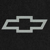 Lloyd Luxe Front & Rear Mats for '96-98 Tracker W/Silver Outline Chevy Bowtie