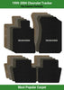 Lloyd Ultimat Front & Rear Mats for '99-04 Chevy Tracker W/Chevy Black on Silver