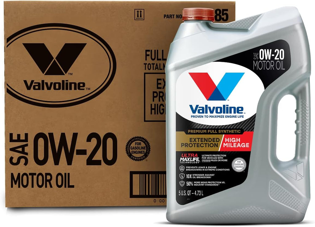 Valvoline High Mileage with MaxLife Technology SAE 5W-30 Synthetic Blend Motor Oil 5 QT