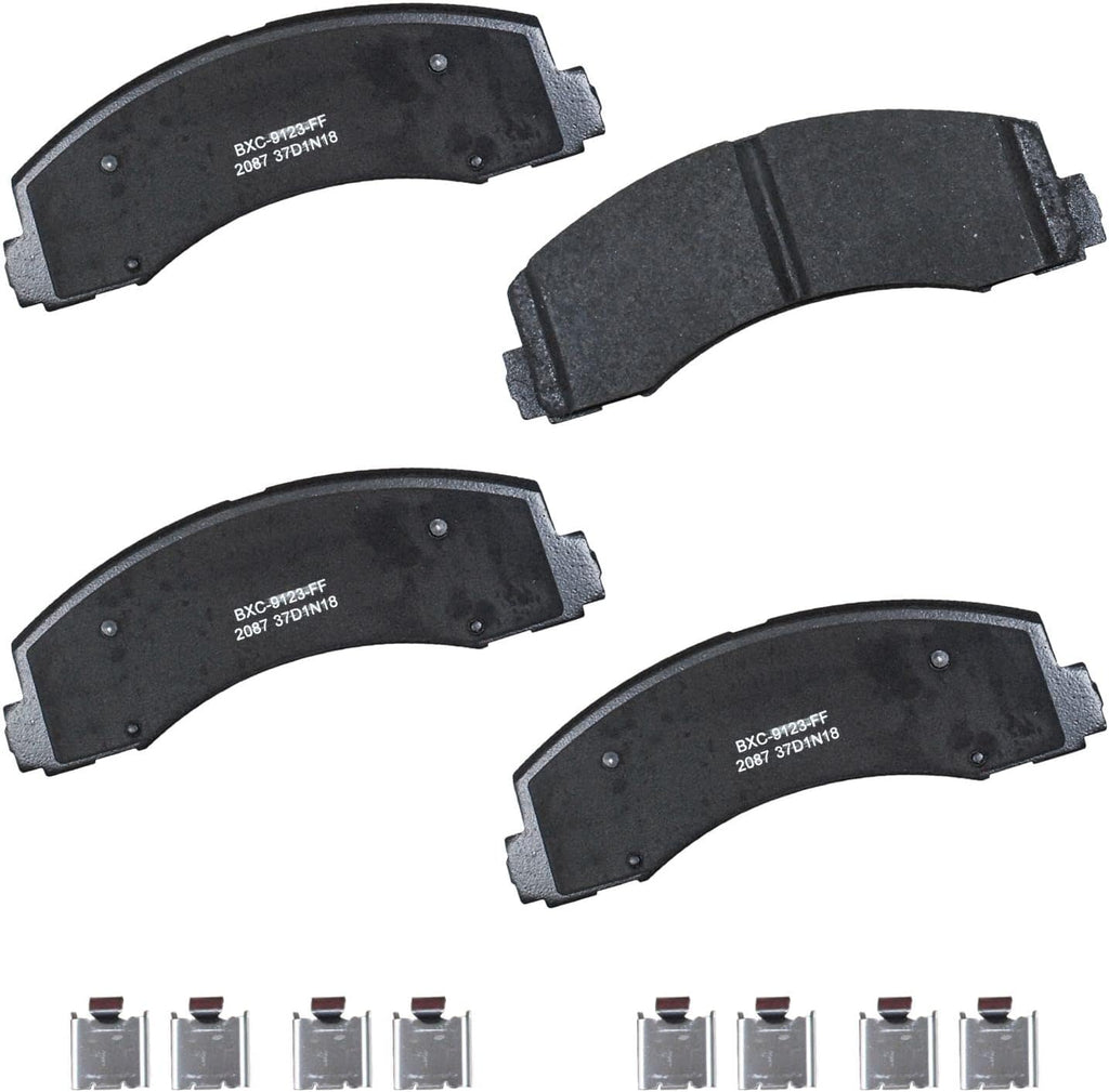Bendix Premium SBC1363 Ceramic Front Brake Pads for Cadillac Escalade, ESV,EXT,XTS,Chevrolet Avalanche,Cheyenne,Express 1500,Silverado Classic,LD,Suburban,Tahoe,GMC Savana Sierra,Limited,Yukon,XL,