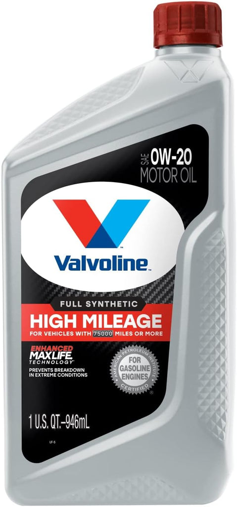 Valvoline High Mileage with MaxLife Technology SAE 5W-30 Synthetic Blend Motor Oil 5 QT