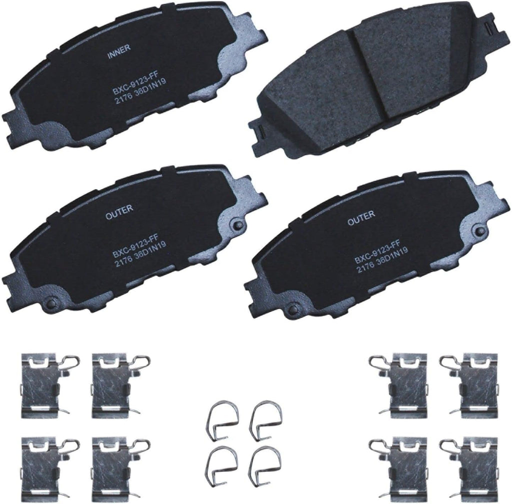 Bendix Premium SBC1363 Ceramic Front Brake Pads for Cadillac Escalade, ESV,EXT,XTS,Chevrolet Avalanche,Cheyenne,Express 1500,Silverado Classic,LD,Suburban,Tahoe,GMC Savana Sierra,Limited,Yukon,XL,