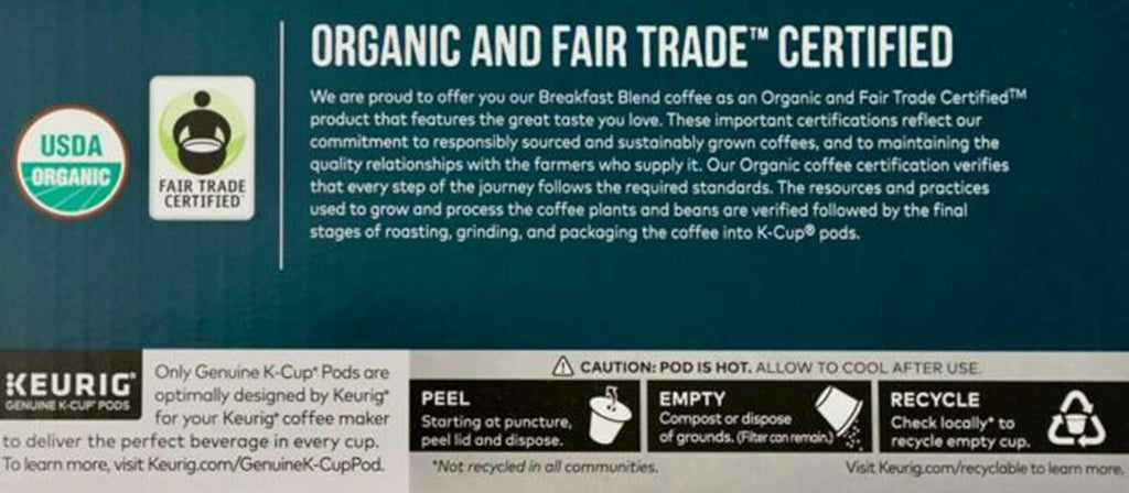 Kirkland Breakfast Blend Coffee Pods 25 Count for Keurig Brewer Caffeinated Coffee