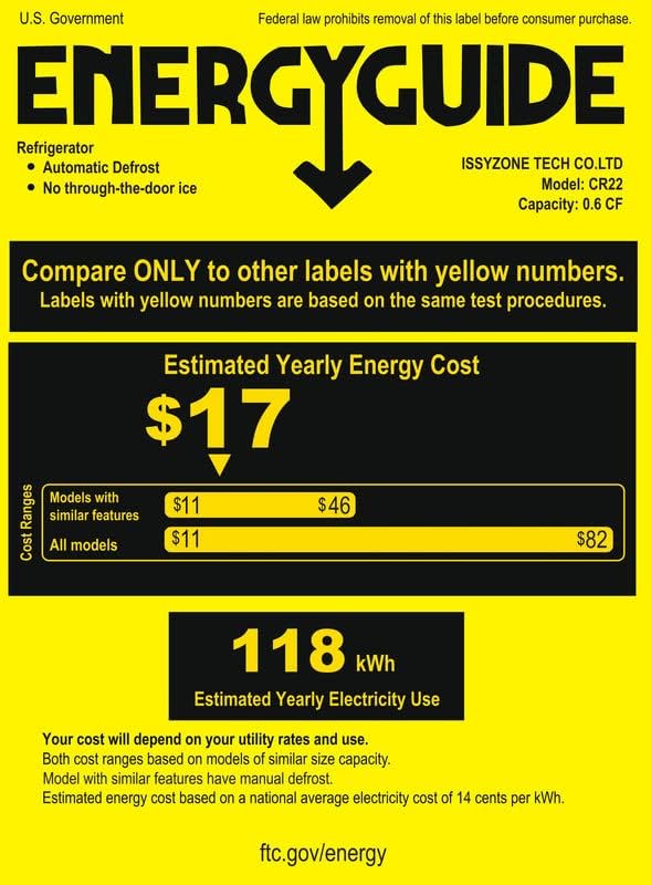 BougeRV 12 Volt Refrigerator 12V Car Fridge 23 Quart Portable Freezer Compressor Cooler 12/24V DC 110~240 Volt AC for Truck Van RV Camper SUV Travel Camping Road Trips Tailgating -8℉~50℉