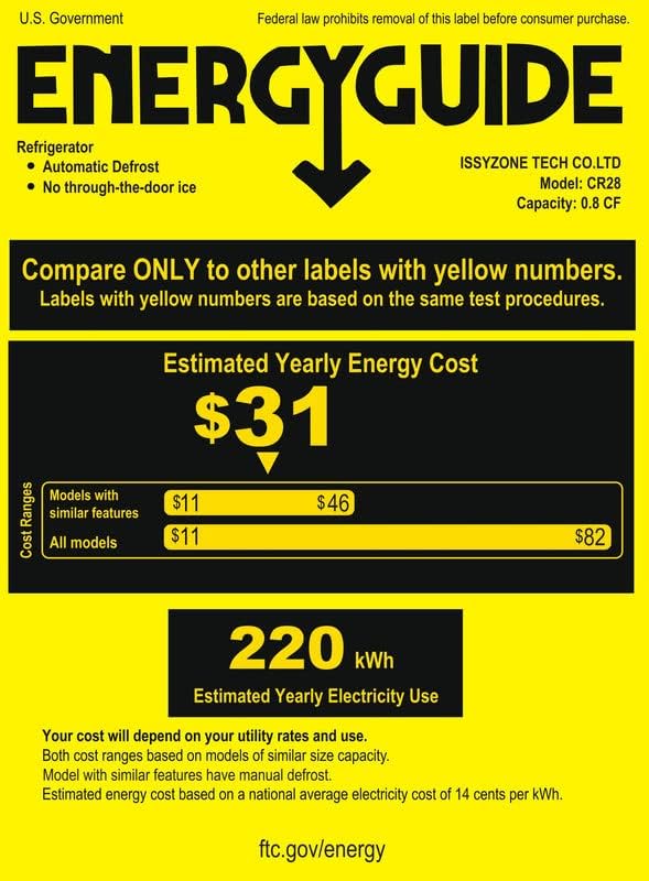 BougeRV 12 Volt Refrigerator 12V Car Fridge 23 Quart Portable Freezer Compressor Cooler 12/24V DC 110~240 Volt AC for Truck Van RV Camper SUV Travel Camping Road Trips Tailgating -8℉~50℉