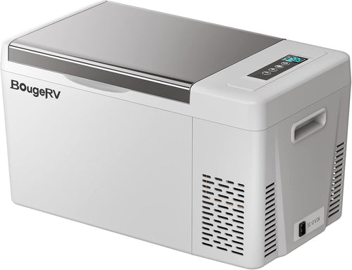 BougeRV 12 Volt Refrigerator 12V Car Fridge 23 Quart Portable Freezer Compressor Cooler 12/24V DC 110~240 Volt AC for Truck Van RV Camper SUV Travel Camping Road Trips Tailgating -8ā~50ā