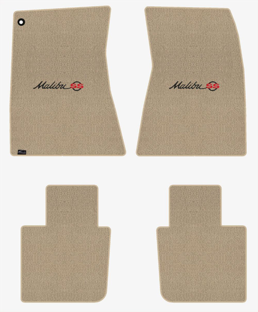 Lloyd Velourtex Front & Rear Mats for '68-69 Chevy Malibu W/Black/Red Malibu SS
