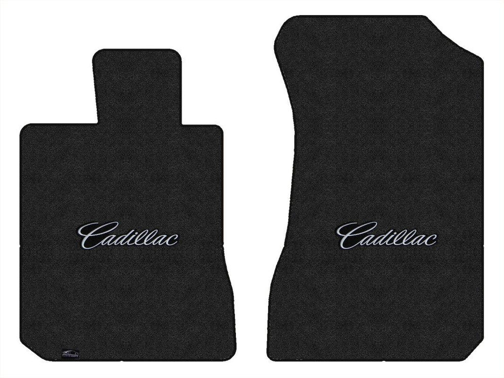Lloyd Luxe Front Mats for '69-70 Cadillac Calais W/Silver on Black Cadillac