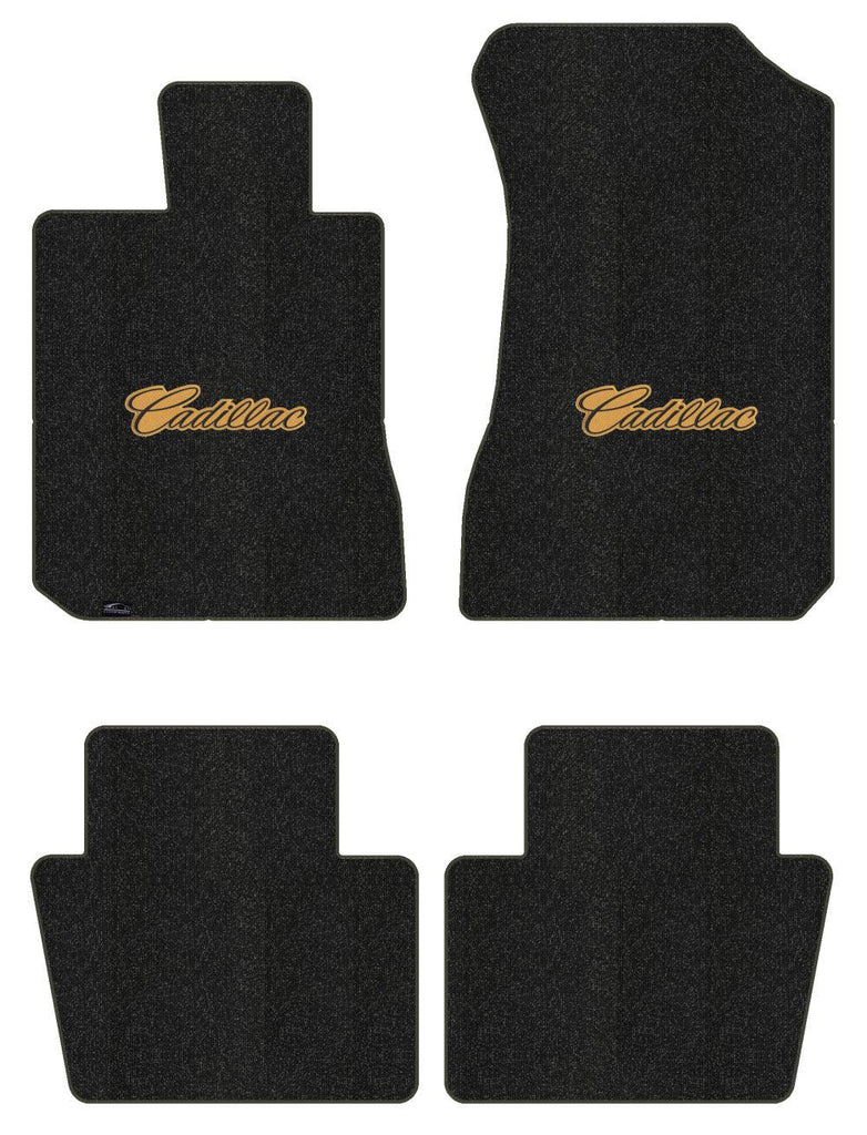 Lloyd Berber Front & Rear Mats for '67-68 Calais W/Black on Gold Cadillac Script